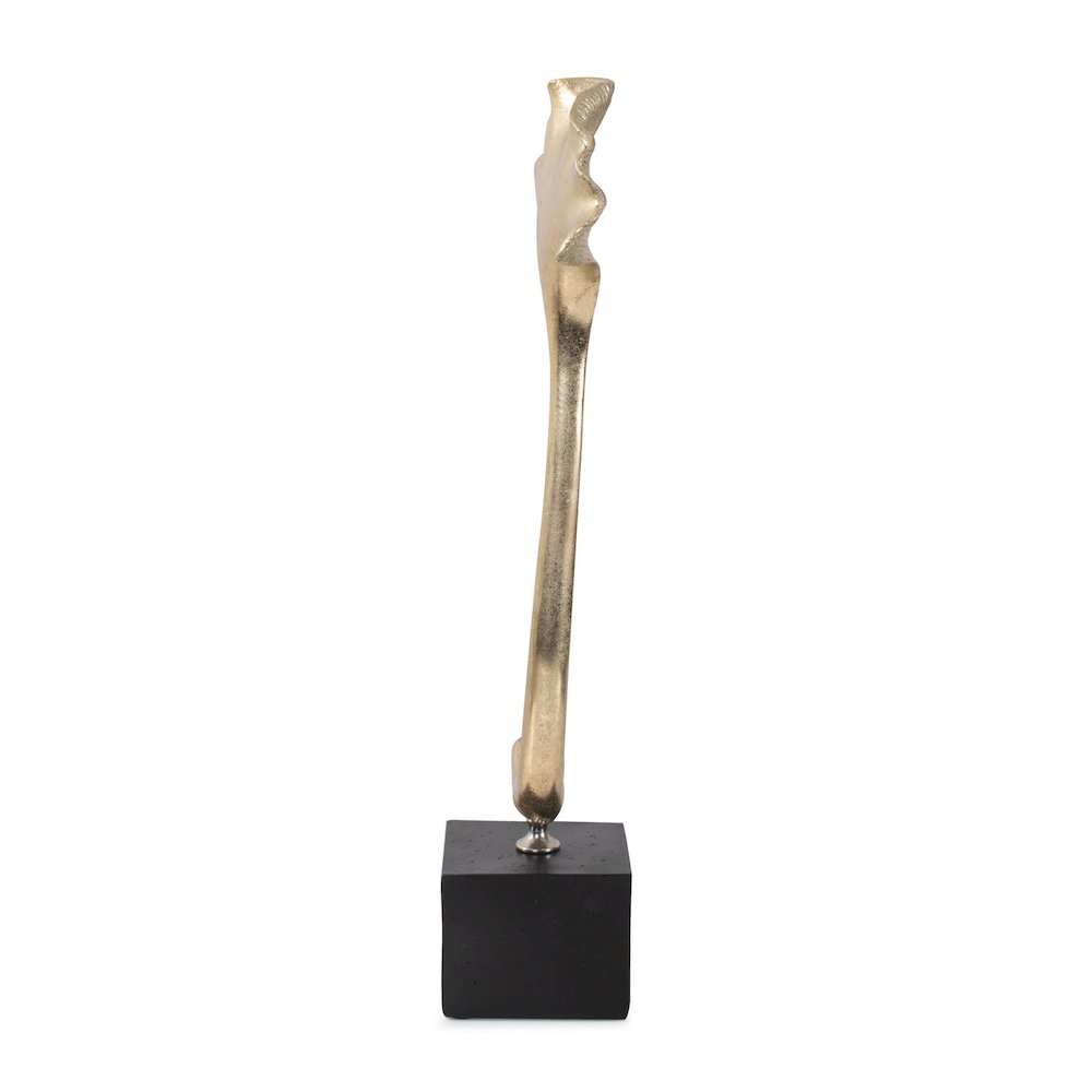 Gifu Golden Ginkgo Leaf Sculpture- Tall