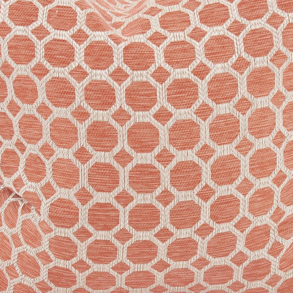 24 x 24 Pyth Coral Pillow  - Down Insert