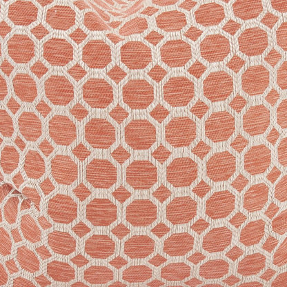24 x 24 Pyth Coral Pillow  - Down Insert