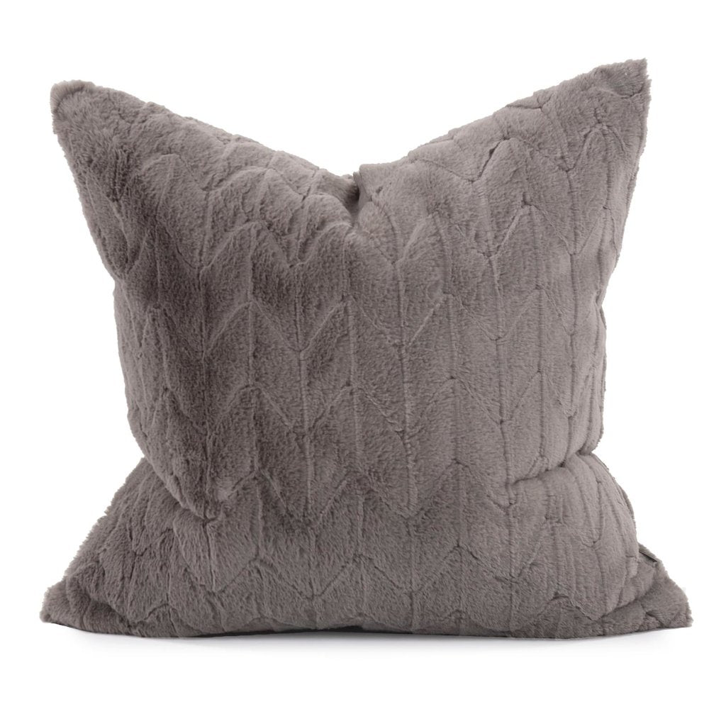 24 x 24 Angora Stone Pillow  - Poly Insert