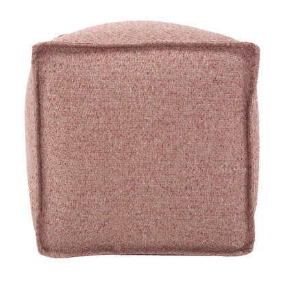 Square Pouf Panama Rose