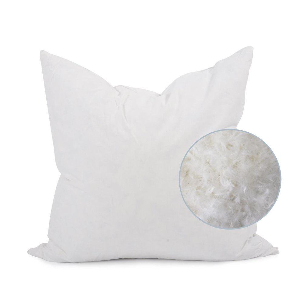 24 x 24 Pillow  Sparrow Charcoal - Down Insert