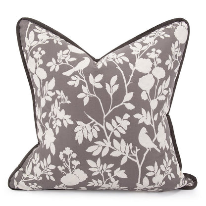 24 x 24 Pillow  Sparrow Charcoal - Down Insert