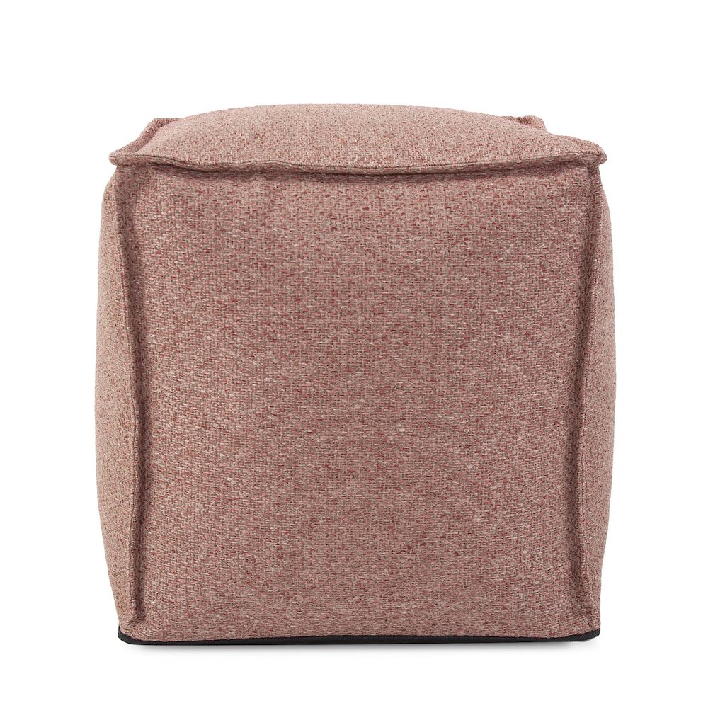 Square Pouf Panama Rose