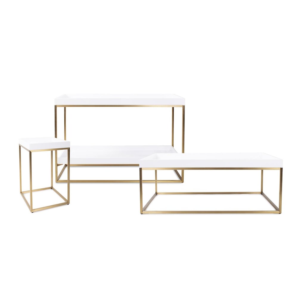 Lyndhurst White Lacquered Coffee Table
