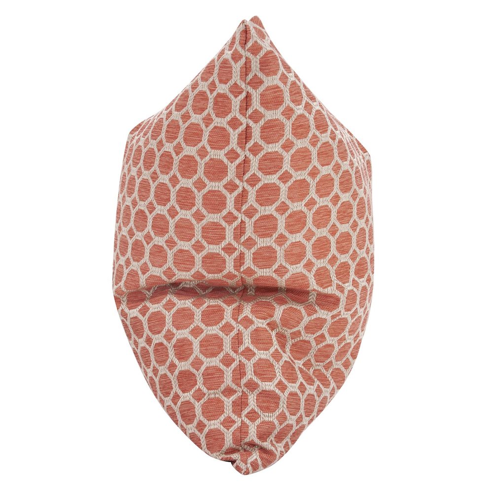 24 x 24 Pyth Coral Pillow  - Down Insert