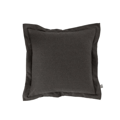 Scroll Puff Ottoman Sterling Charcoal Titanium Frame