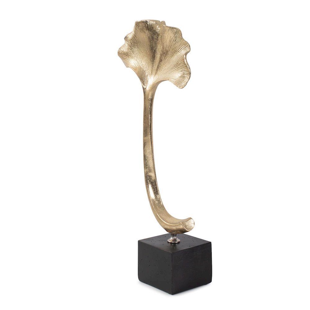 Gifu Golden Ginkgo Leaf Sculpture- Tall