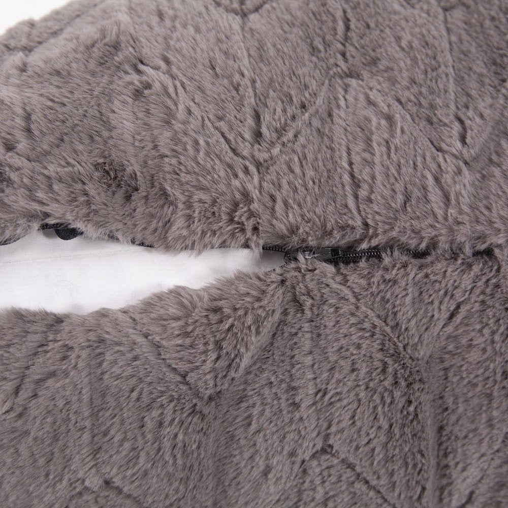 24 x 24 Angora Stone Pillow  - Poly Insert