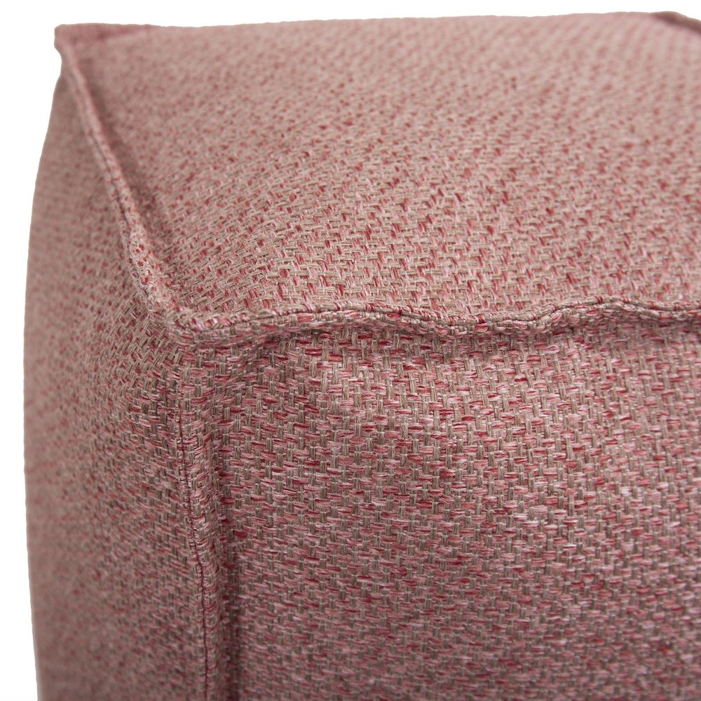 Square Pouf Panama Rose