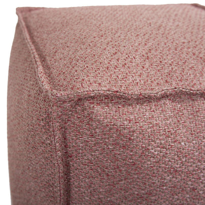 Square Pouf Panama Rose
