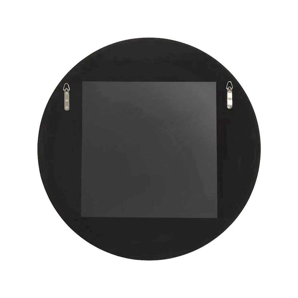 Santosh Round Glossy Navy Scalloped Mirror