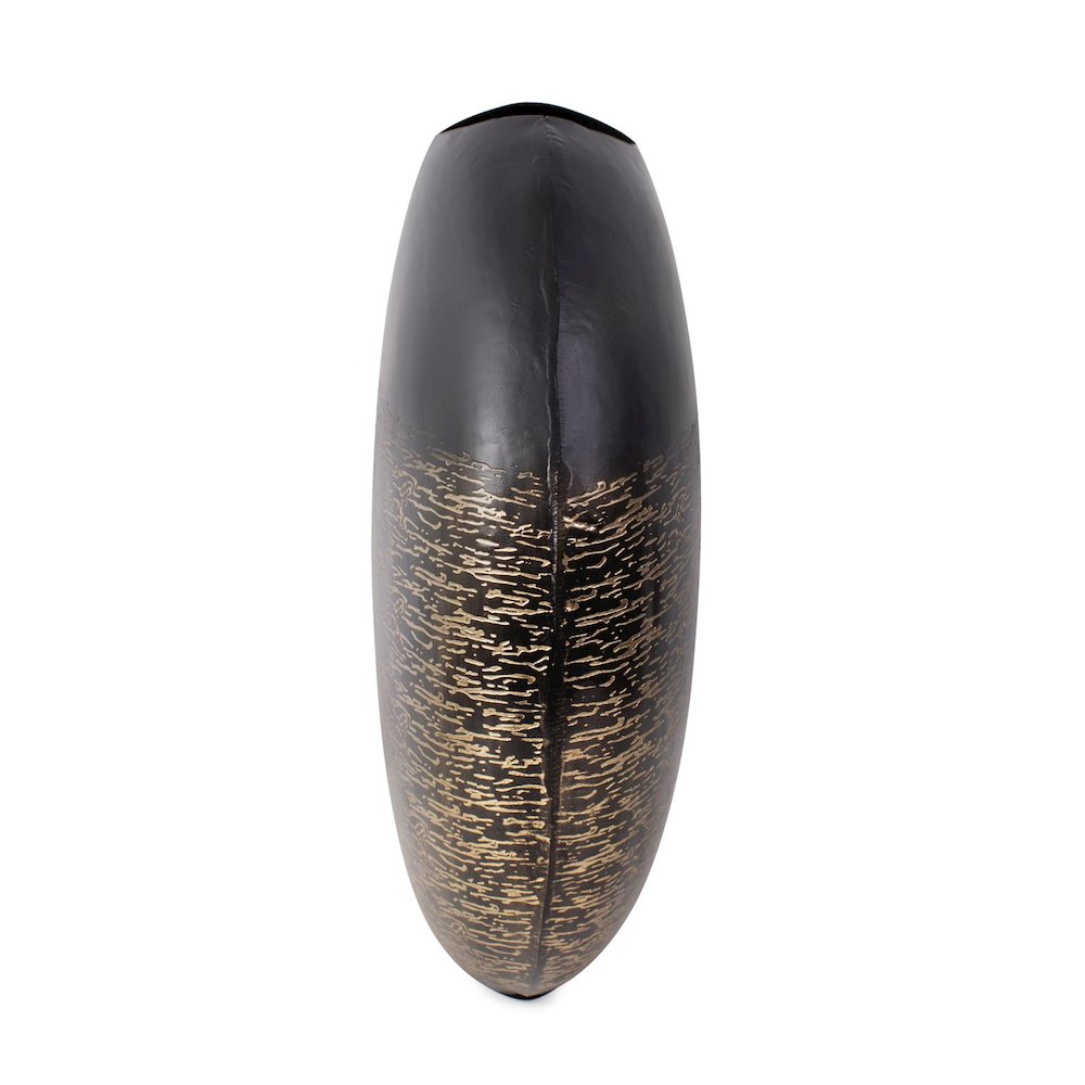 Golden Thread Medium Disc Vase