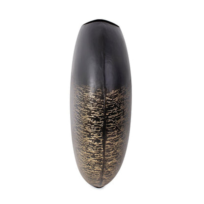 Golden Thread Medium Disc Vase