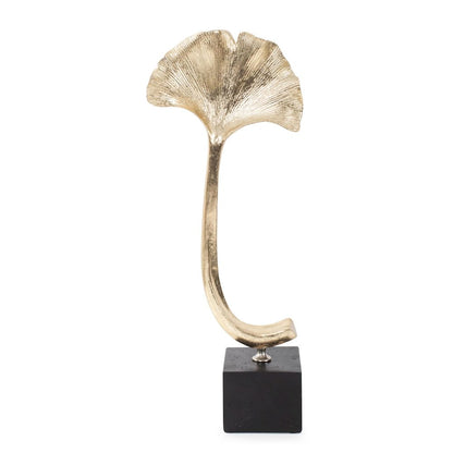 Gifu Golden Ginkgo Leaf Sculpture- Tall