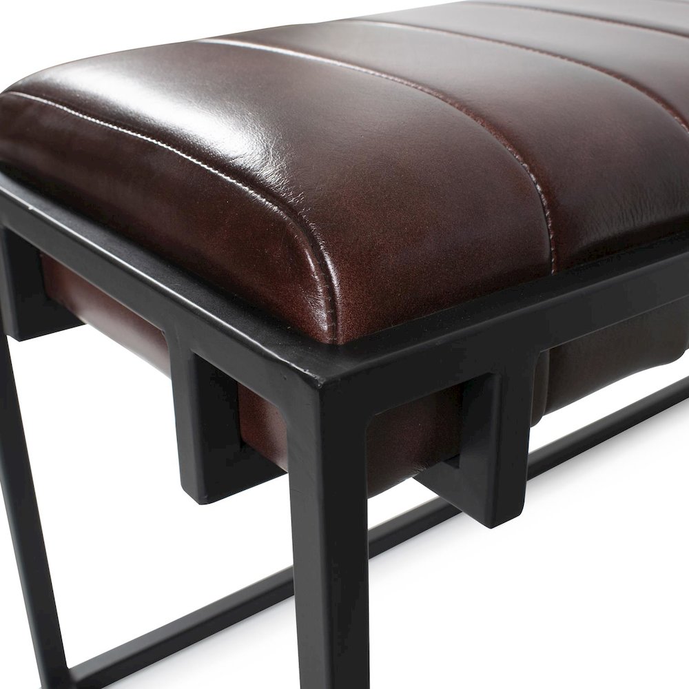 Brisbane Leather Bench
