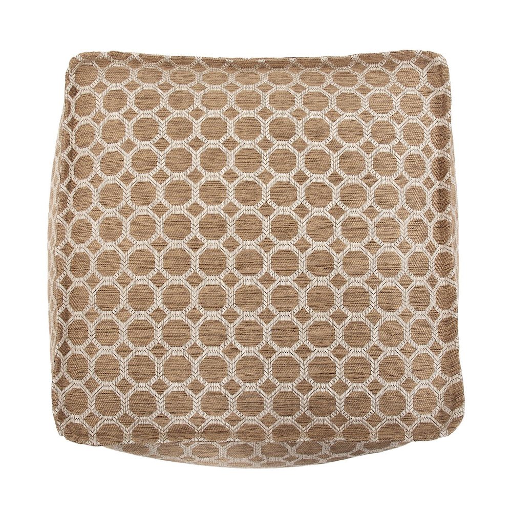 Square Pouf Pyth Gold