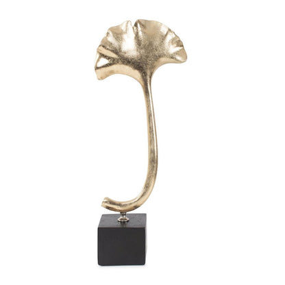 Gifu Golden Ginkgo Leaf Sculpture- Tall