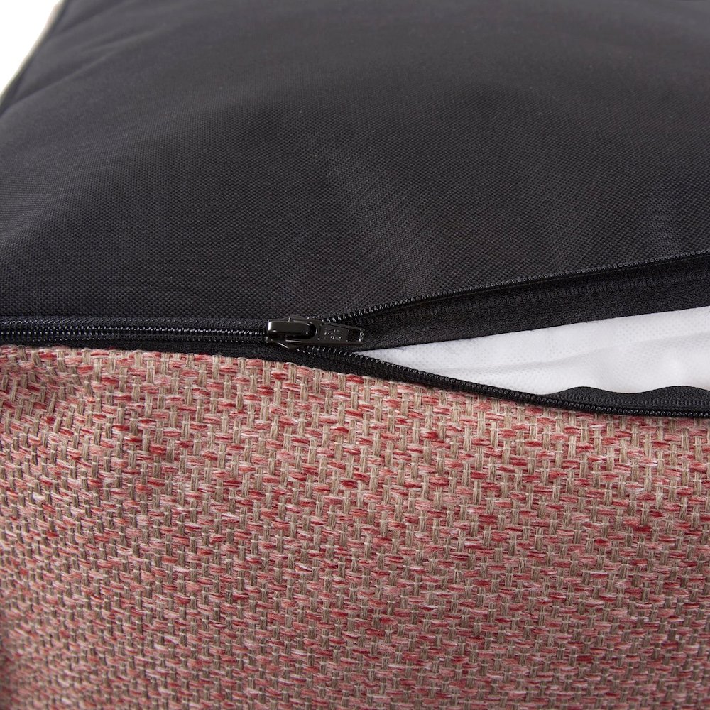 Square Pouf Panama Rose