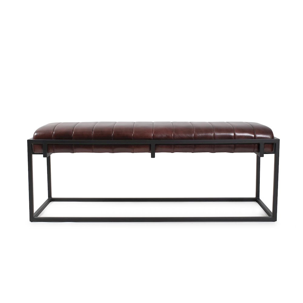 Brisbane Leather Bench
