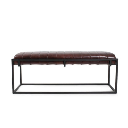 Brisbane Leather Bench