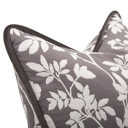 24 x 24 Pillow  Sparrow Charcoal - Down Insert