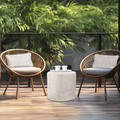 Indoor/Outdoor No Tip Cylinder Short Syros Natural