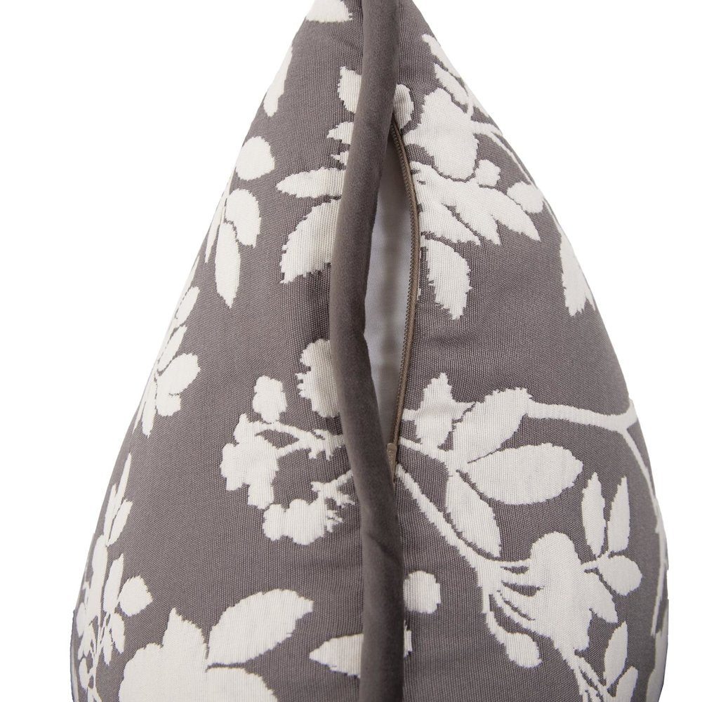 24 x 24 Pillow  Sparrow Charcoal - Down Insert