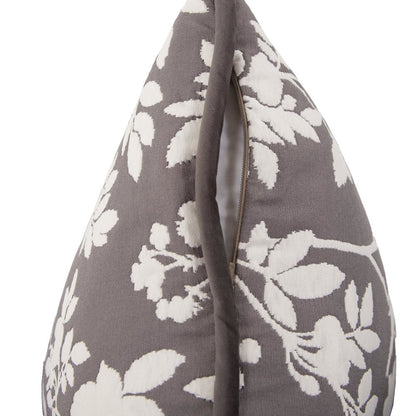 24 x 24 Pillow  Sparrow Charcoal - Down Insert