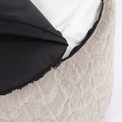 Tall Pouf Angora Natural