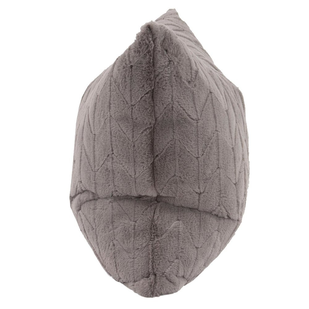24 x 24 Angora Stone Pillow  - Poly Insert