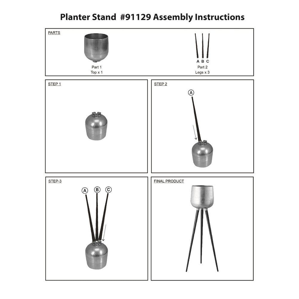 Finn Tripod Planter- Large