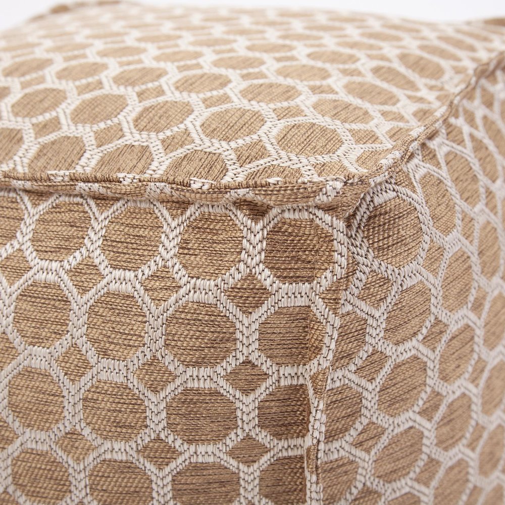 Square Pouf Pyth Gold