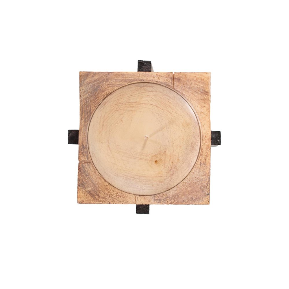 Cade Architectural Pillar Candle Holder- Short