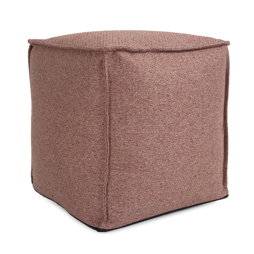 Square Pouf Panama Rose
