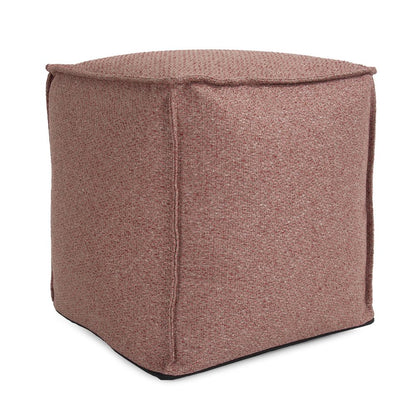 Square Pouf Panama Rose