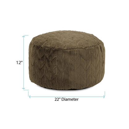 Foot Pouf Angora Moss