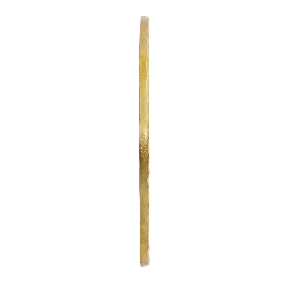 Martine Abstract Cast Iron Mirror in Gold