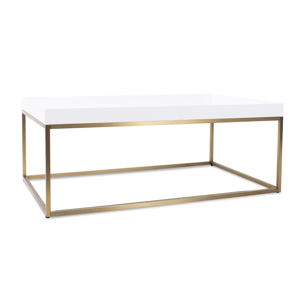 Lyndhurst White Lacquered Coffee Table