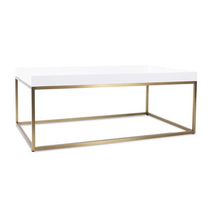 Lyndhurst White Lacquered Coffee Table