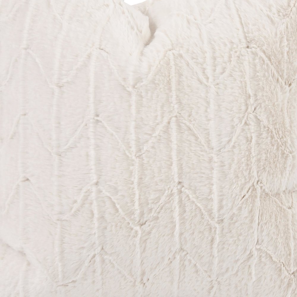 Tall Pouf Angora Natural