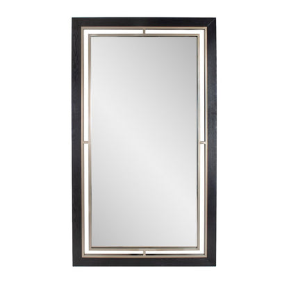 Bertoia Oversized Mirror in a Wooden and Metal Frame