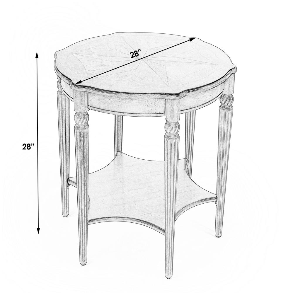 Bainbridge Side Table, Medium Brown
