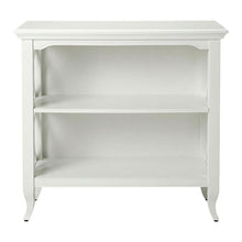 Low Bookcase with Storage, Transitional Wood Shelving Unit for Living Room