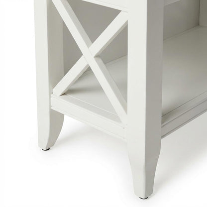 Low Bookcase with Storage, Transitional Wood Shelving Unit for Living Room
