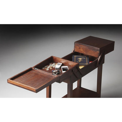 Dirzo Rectangular Storage Table, Dark Brown