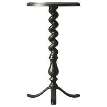Twisted Rope Round Side Table, Transitional Accent End Table for Living Room