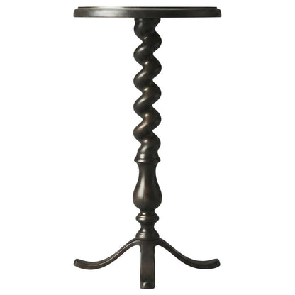 Twisted Rope Round Side Table, Transitional Accent End Table for Living Room