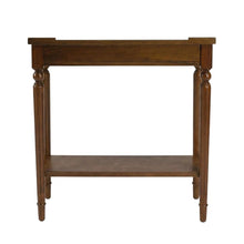 Wood Console Sofa Table with Storage Shelf, Traditional Entryway Table
