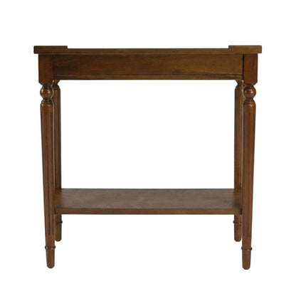 Wood Console Sofa Table with Storage Shelf, Traditional Entryway Table